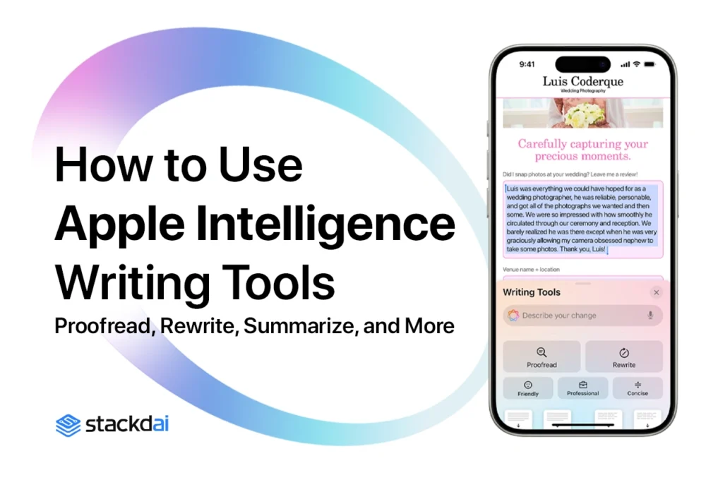 Apple Intelligence Writing Tools