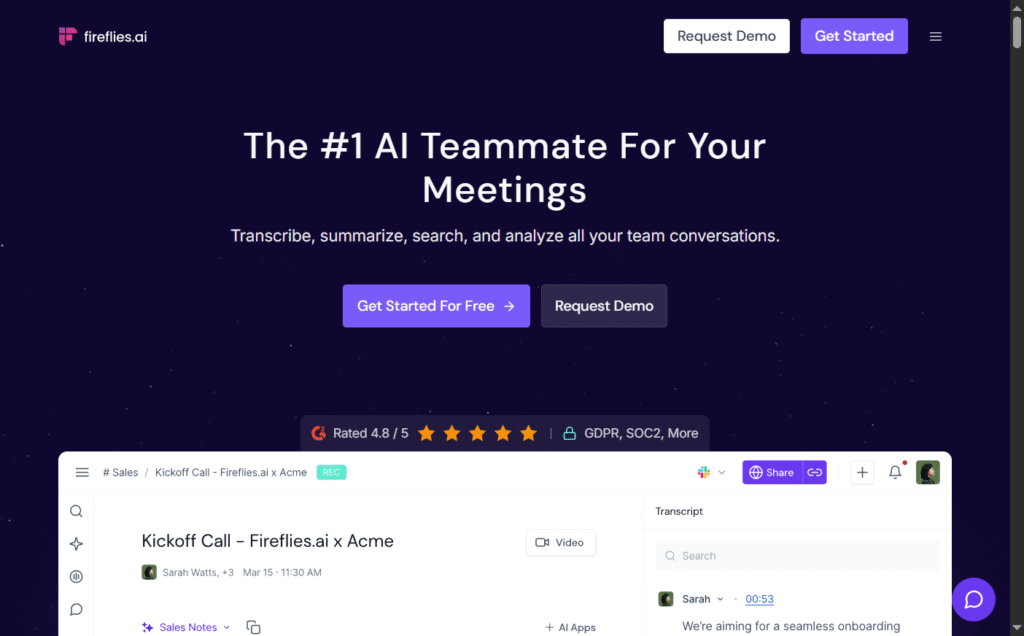 The Ultimate AI Toolkit: 60 Best AI Tools Reviewed for 2025 34 Fireflies.ai